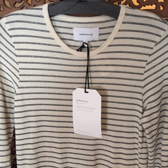 NEW NWT Current Elliot Quince Stripe Midi Dress 1 - Picture 4 of 5